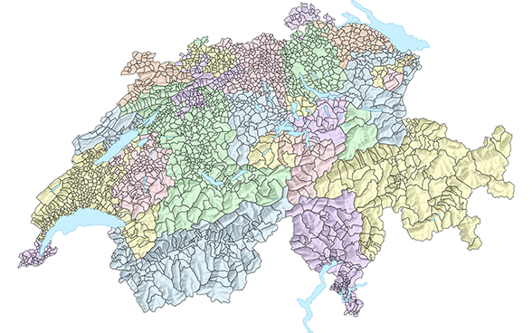 Communes carte synoptique